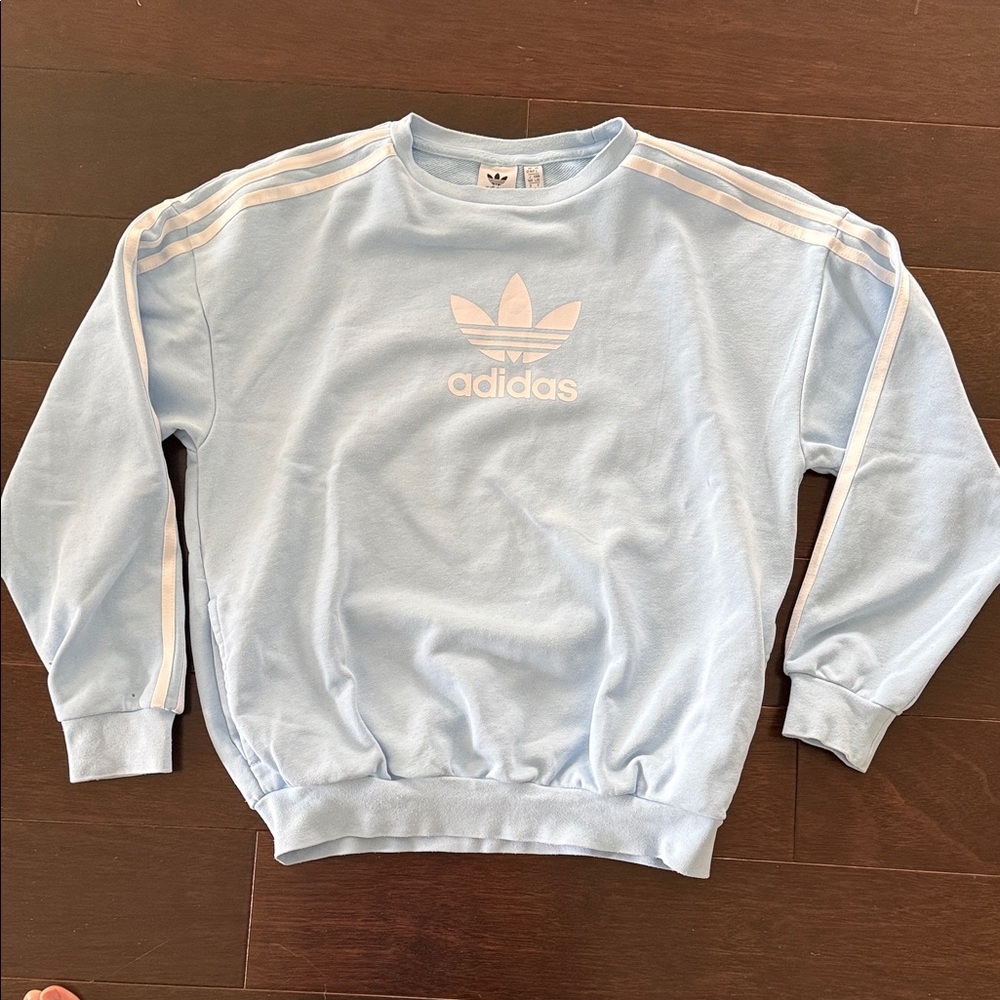 Adidas Pastel Blue Crewneck
